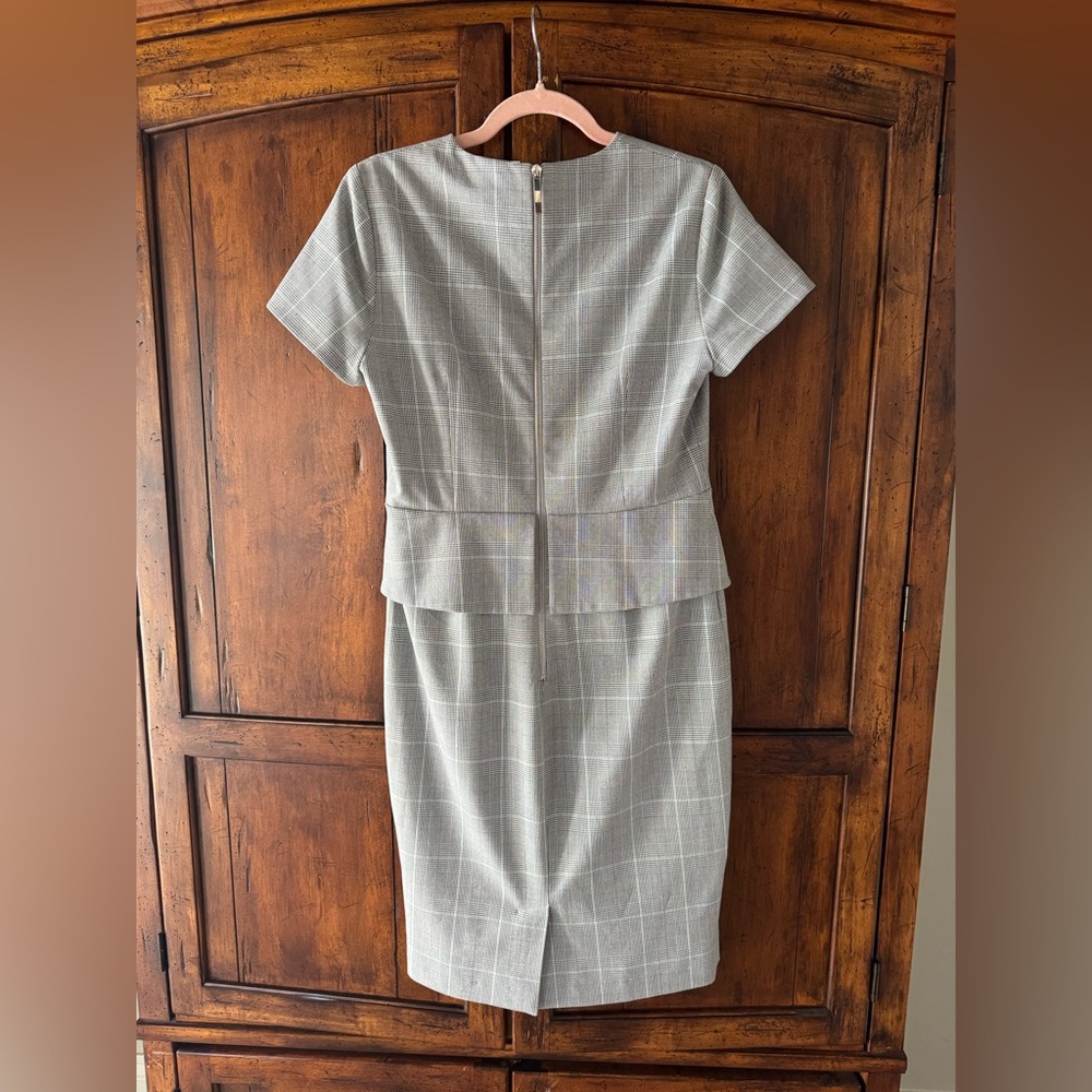 Ted Baker Arriia Working Title Glen Plaid Peplum Dress Ted 3 - Picture 7 of 9